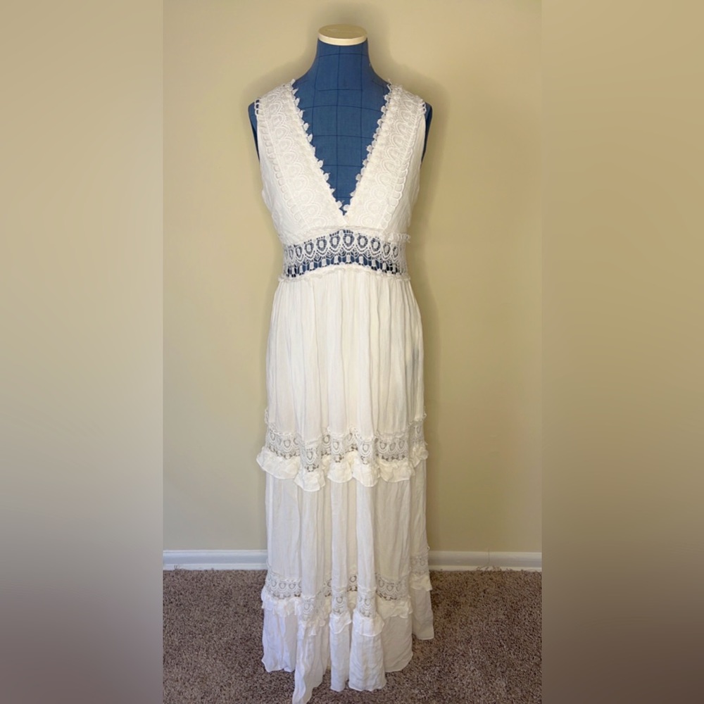 Rue21 | Bohemian Dress | White| Large |